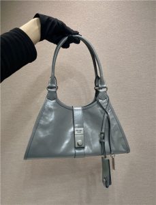 Medium Leather Tote Bag 1BG563 Grey-1.jpg