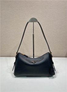 Prada Aimee Medium Leather Shoulder Bag 1BC229 Black-1.jpg