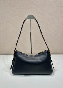 Prada Aimee Medium Leather Shoulder Bag 1BC229 Black-4.jpg
