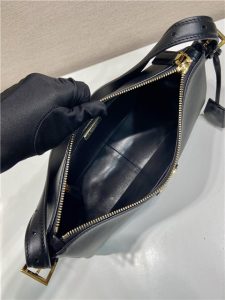 Prada Aimee Medium Leather Shoulder Bag 1BC229 Black-8.jpg