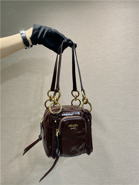 Prada Dangle Mini 1BB137 Dark Brown