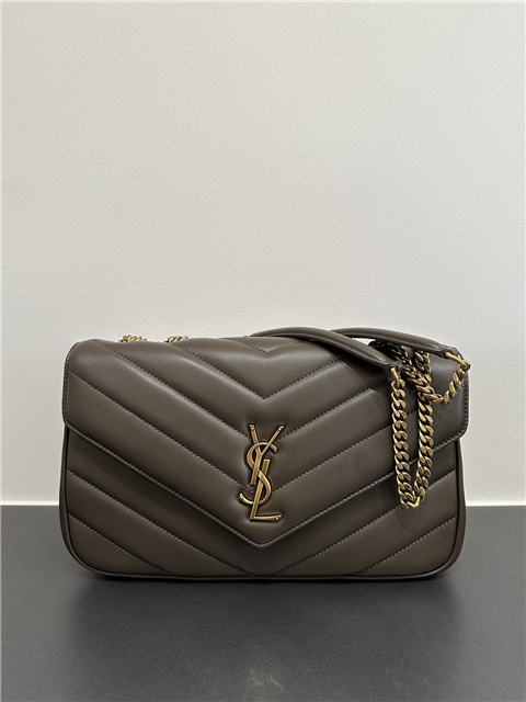 YSL LOULOU Medium 801439 Dark Strong Moss