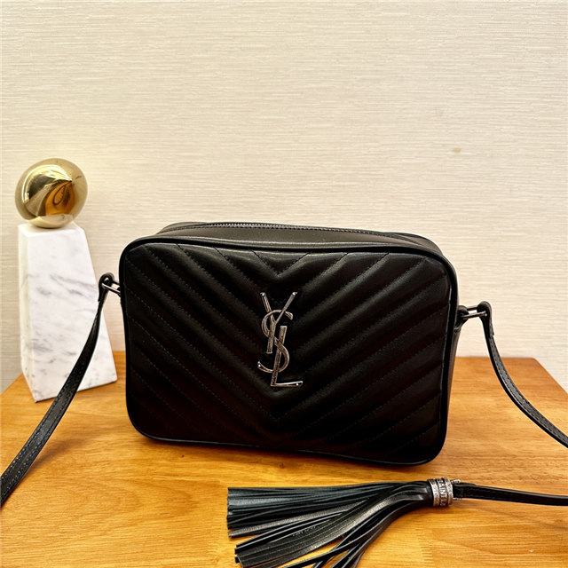 YSL Lou Camera Bag 8908 BlackSilver