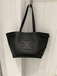 Medium Cabas Anais Cuir Triomphe 116853 Black-14.jpg