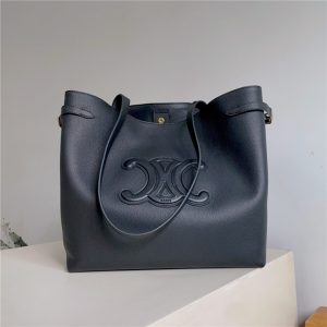 Medium Cabas Anais Cuir Triomphe 116853 Black-2.jpg