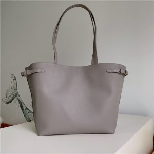 Medium Cabas Anais Cuir Triomphe 116853 Pebble-4.jpg