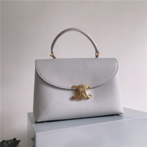 Medium Nino Bag 117523 Grey Grained Leather-1.jpg