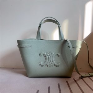 Mini Cabas Anais Cuir Triomphe 118613 Green-1.jpg
