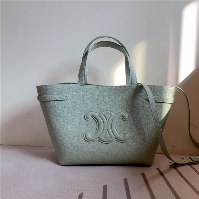 Mini Cabas Anais Cuir Triomphe 118613 Green-1.jpg