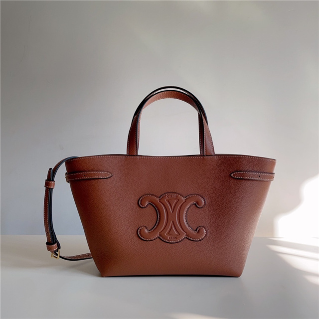 Mini Cabas Anais Cuir Triomphe 118613 Tan-1.jpg