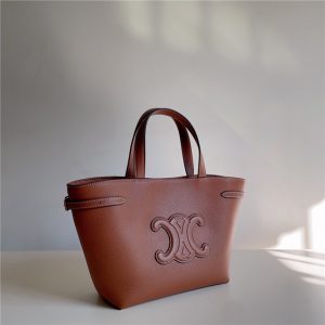 Mini Cabas Anais Cuir Triomphe 118613 Tan-3.jpg