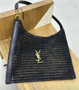 Oxalis Shoulder Bag 781289 Black Raffia-4.jpg