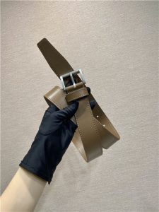 Prada Buckle Leather Bucket Bag With Belt 1BE085 Caramel-12.jpg