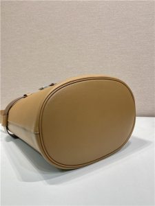 Prada Buckle Leather Bucket Bag With Belt 1BE085 Caramel-9.jpg