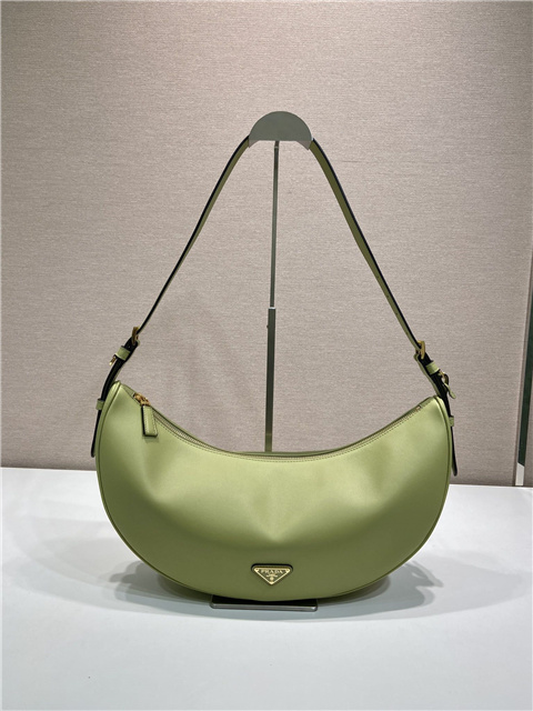 Prada Demi-Lune Large Leather Shoulder Bag 1BC255 Pistachio-2.jpg