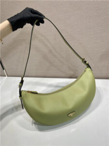 Prada Demi-Lune Large Leather Shoulder Bag 1BC255 Pistachio-3.jpg