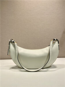 Prada Demi-Lune Large Leather Shoulder Bag 1BC255 White-6.jpg