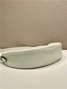 Prada Demi-Lune Large Leather Shoulder Bag 1BC255 White-7.jpg