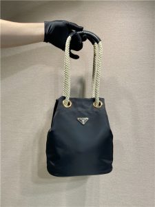 Prada Mariner Re-Nylon Small Bucket Bag 1BE082 Black-1.jpg