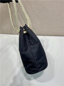 Prada Mariner Re-Nylon Small Bucket Bag 1BE082 Black-5.jpg