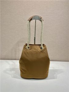 Prada Mariner Re-Nylon Small Bucket Bag 1BE082 Brandy-5.jpg