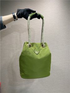 Prada Mariner Re-Nylon Small Bucket Bag 1BE082 Ivy Green-1.jpg