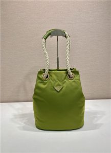 Prada Mariner Re-Nylon Small Bucket Bag 1BE082 Ivy Green-2.jpg