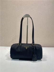 Re-Nylon Medium Top-handle Bag 1BB127 Black-2.jpg