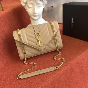 Small Envelope Flap Bag 60019 BeigeGold-1.jpg