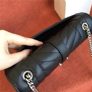 Small Envelope Flap Bag 60019 BlackSilver-4.jpg