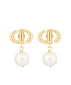 Dior Womens CD Navy Earrings Golden-1.jpg