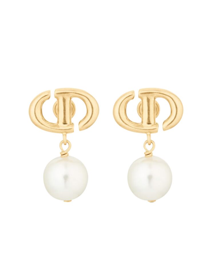 Dior Womens CD Navy Earrings Golden-1.jpg