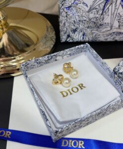 Dior Womens CD Navy Earrings Golden-2.jpg