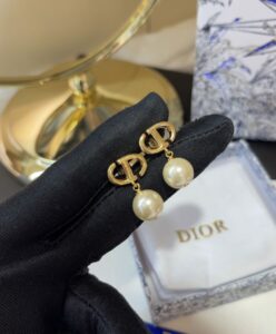 Dior Womens CD Navy Earrings Golden-3.jpg