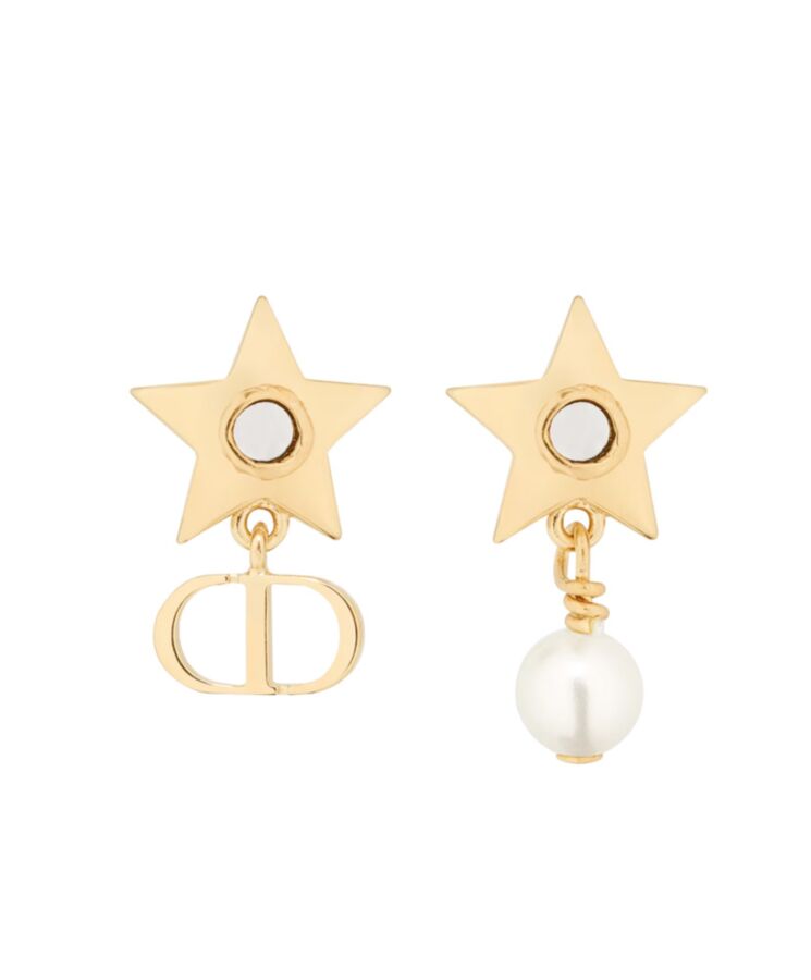 Dior Womens Dior Star Earrings Golden-1.jpg