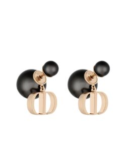 Dior Womens Dior Tribales Earrings Black-1.jpg
