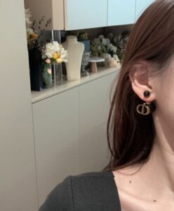 Dior Womens Dior Tribales Earrings Black-7.jpg