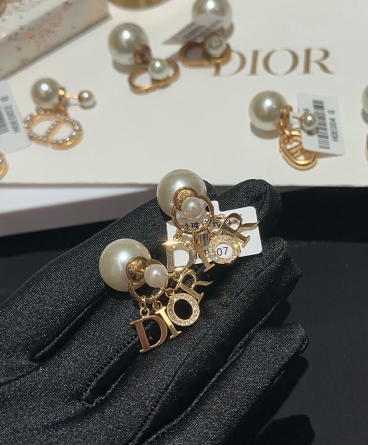 Dior Womens Dior Tribales Earrings Golden-2.jpg