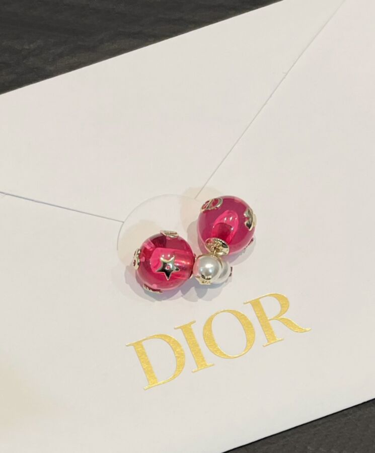 Dior Womens Dior Tribales Earrings Pink-2.jpg