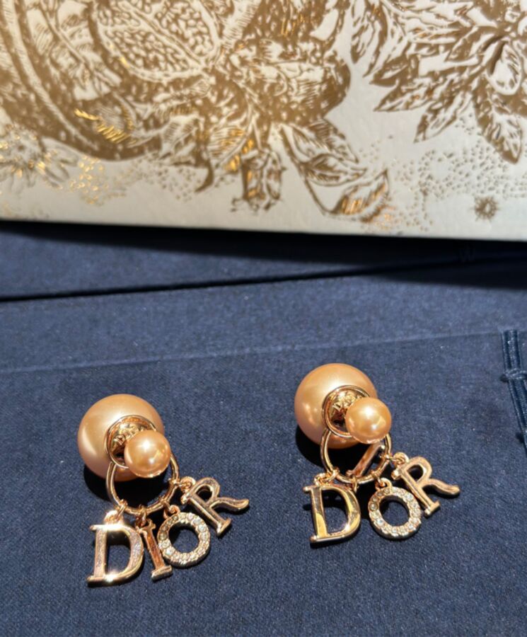 Dior Womens Dior Tribales Earrings Red-2.jpg