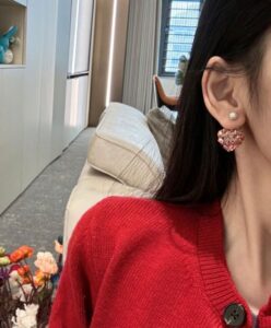 Dior Womens Dior Tribales Earrings Red-7.jpg