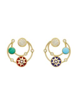 Dior Womens Rose Des Vents Earrings Golden-1.jpg