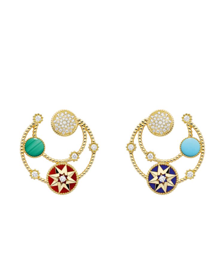 Dior Womens Rose Des Vents Earrings Golden-1.jpg