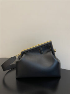 Fendi First Medium 8BP127 Black Leather-1