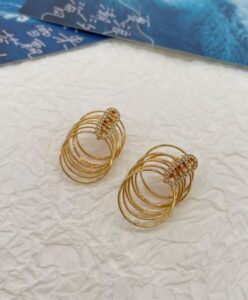 Fendi Womens OLock Earrings 8AH939 Golden-3.jpg