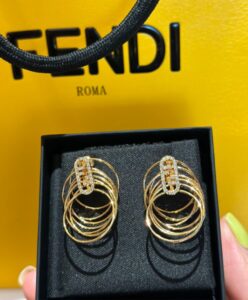 Fendi Womens OLock Earrings 8AH939 Golden-6.jpg