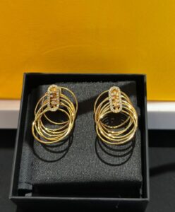 Fendi Womens OLock Earrings 8AH939 Golden-7.jpg