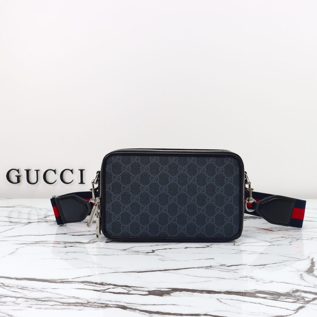 Gucci GG Supreme Small Black Canvas Shoulder bag-1