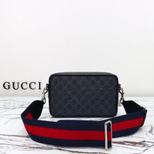 Gucci GG Supreme Small Black Canvas Shoulder bag-3