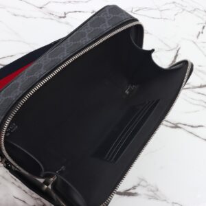 Gucci GG Supreme Small Black Canvas Shoulder bag-7